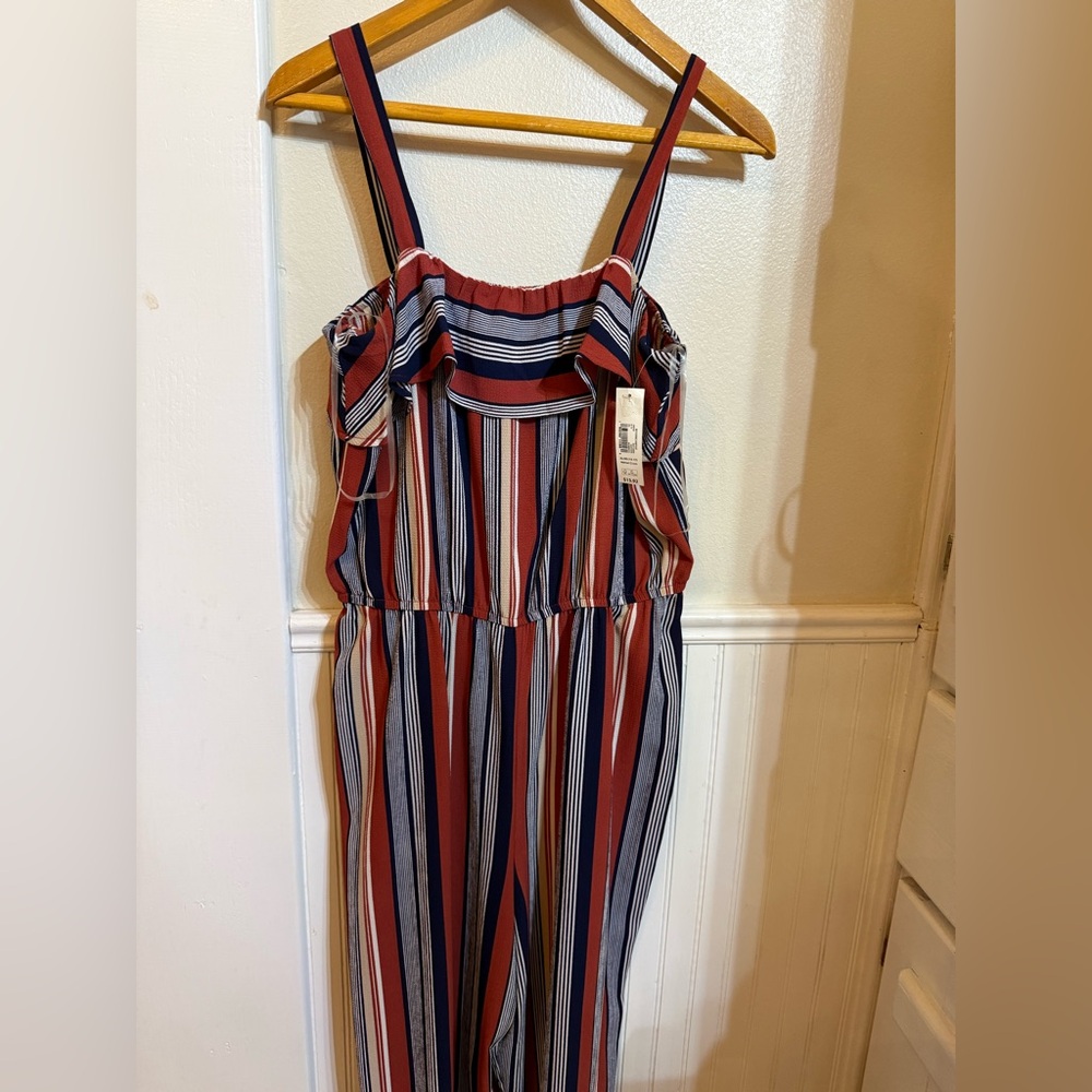 NWT No Boundaries Multicolor Striped Jumpsuit - Picture 3 of 6